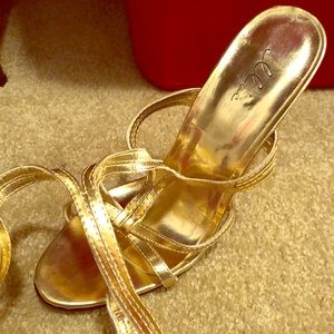 Gold heels
